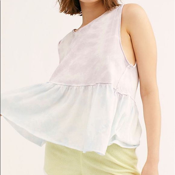 Free People Tops - NWT Free People Barely There Tie Dye Tank Size M
